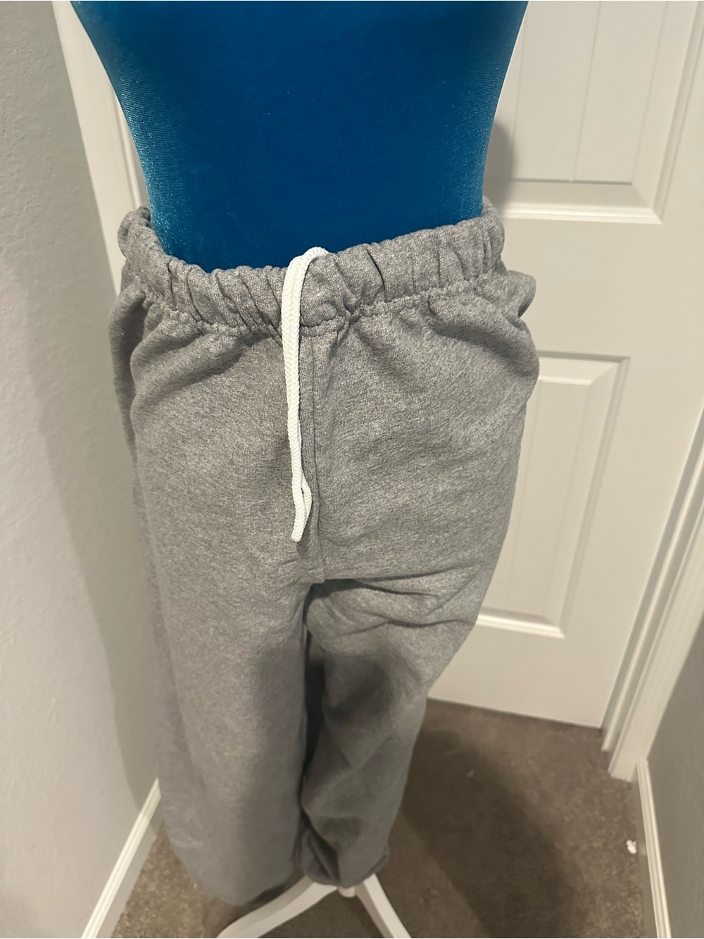 Jerzees Nublend Air Force Sweatpants Men’s Medium Gray Fleece Jogger Pants